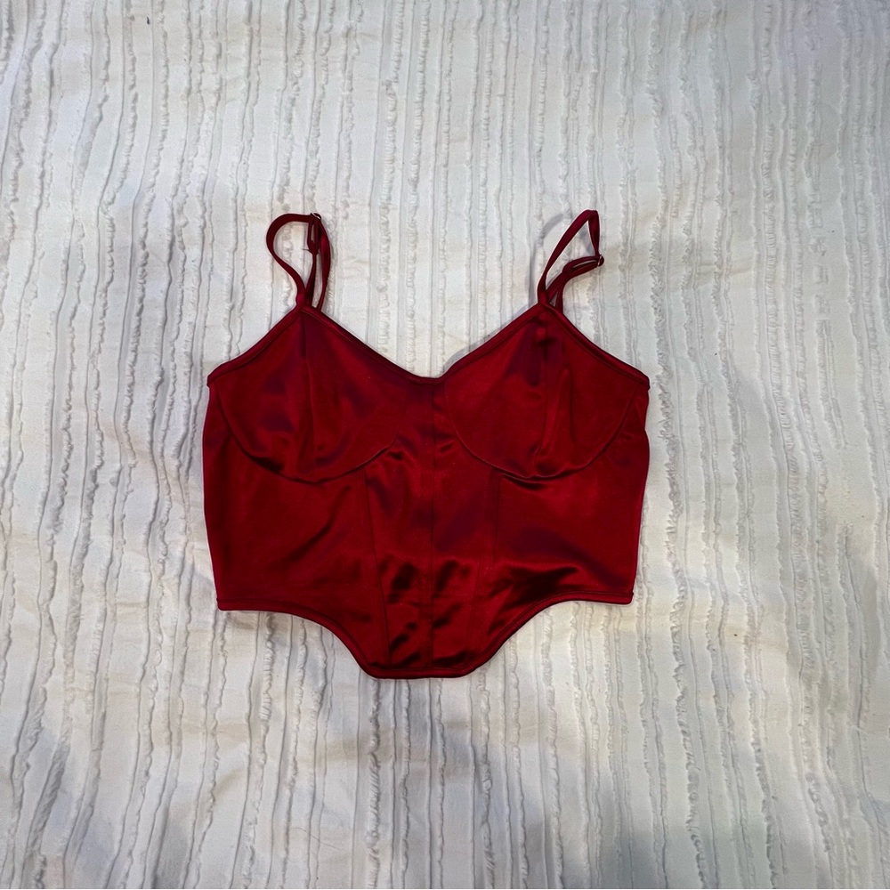 Red Going Out Top Shein